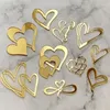 Party Supplies 10pc / Set Ins Style Love Heart Acrylic Cake Topper Birthday Decoration Marking Wedding