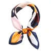 Scarves Breathable Silk Scarf Fashionable For Women Soft Neck Collar With Colorful Print Parties Commutes