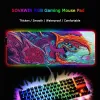 Pads xgzbig Grand jeu RGB Mousepad xl Gamer Mat Mouse Pad pour CS Go Hyper Beast PC PC Backlight LED xxl Keyboard Mat de bureau