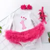 Abito per bambini, scarpe per bambini, accessori per capelli, set a tre pezzi, vestito a maniche lunghe con filo rosa, set per bambini