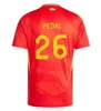 2024spanish jersey futebol camisa nacional uniforme 23 24 25 J. Hermoso Aitana Marinoa Sergio Esther Morata Jordi Alba Jersey Kit Futebol Men