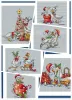 Kaarten Merry Christmas Duck Needlework, voor borduurwerk, doe -het -zelf 14ct Printered Arts Cross Kits Set Crossing Home Decor