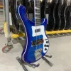 Cables Rickenback 4003 Bass Guitar, Ricken Version, Chinese Custom Shop Blue Backer, Factory Direct