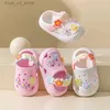 SLIPPER ZOMER KINDERS SLIPPERS BABY NIEUWE schattige bloemen Zachte zool Sandalen indoor zacht anti slip meisje sandalen gat schoenen kinderen strandschoenen T240415