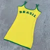 Frauen Tanks Sommer Rückenless sexy Camisole Frauen schlanker Strandweste 2024 ärmellose Kleid Streetwear Brazil drucken sinnliche Tanktops Y2K Ernte