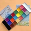 20 colori SFX Childrens per dipinto per adulti set di Halloween Fancy Abito Fancy Palette Bellette di pittura Body Painting Oil and Brush 240415