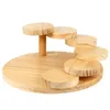 Dinnerware Sets Round Serving Tray Sushi Plate Restaurant Dish Appetizer Wood Tableware