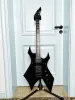 Guitar black BC Rich signature special electric guitar DOT inlays open pickups BC Rich guitar