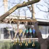 Dekorativa figurer Färgglada Glass Sun Catcher Rainbow Prism Window Pendant Maker Hanging Decorations Outdoor Garden Wind Chimes