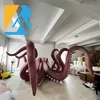 Skräddarsydd stranddekorativ 5 meter stor uppblåsbar bläckfisk för affärsfrämjande