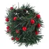 Flores decorativas 5 PCs Cheistmas Wreath Christmas Centerpieces Tabelas Folhas domésticas Garland e grinaldas de plástico guirlandas