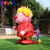 8mH (26ft) with blower giant christmas decoration inflatable heat miser with led lights outdoor cartoon character for sale