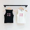 Luxury High Quality Heavy Industry Vest Halter Smamit Trict Top Women Women Daily Wear With Letter Modèle Sexy Vest