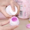 Bouteilles de rangement en silicone coule de fuite cosmétique mignon rond 20 ml lotions liquide maquillage en poudre détachable