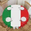 Masa bezi yuvarlak masa örtüsü 60 inç mutfak yemek dökülmez İtalyan gurur örtüsü
