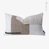 Cuscino camera da modella nordica beige in cotone in cotone waist cucitura del divano cinese zaino per la testa lombare