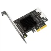 カードへの新しいPCIE 8087 8ポートSATA 3.0 6Gbps SSDアダプターPCI PCI Express X4コントローラー拡張カードライザーチアマイニング用