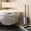 Sprzątanie pędzli liht luksusowa przestrzeń aluminiowa pędzel toaletowy darmowy punchin montowany ścian
