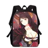 Sacs d'école Azur Lane Migne Cartoon Girl 16 "3D Print Kids Sac à dos Primaire pour les filles Back Back Pack Étudiants Livre