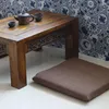 Yastık Japonya Tarzı Keten Ofis Sandalyesi Yüksek Kaliteli Çıkarılabilir ve Yıkanabilir Yemek Keten Koltuk
