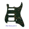 Cables FeiMan Quality Guitar Pickguard For US 11 Screw Holes Strat With Floyd Rose Tremolo Bridge Humbucker Single HSS Scratch Plate