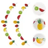 Party Decoration 3 Sets Fruit Latte Levers Summer Themed Decorations Location Setting Props