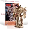 3D Puzzles Robot Wooden 3D Stereo Stitch Puzzle DIY Handmade Model Toys for Boys Adults Creative Gifts Home Decoration Science Fiction Y240415