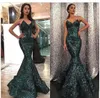 Bling bling Bling Emerald Green Sequins Sirène Robes de soirée 2019 Modest Chérie Longueur du sol
