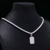 Fashion Hip Hop Ice Out Moissanite Pendente con la collana da tennis 10k pendenti d'oro per uomini Donne presentano regalo