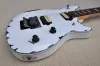 Pinnar White Relic Body Electric Guitar med 2H pickups, Rosewood Fretboard, Chrome Hardware, Ge anpassade tjänster