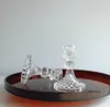 Candle Holders 6pc Crystal Centerpiece For Table Dinning Party Wedding Decorations Glass Taper Candlestick Set Bulk