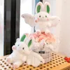 Kissen Kawaii Fledermausplüschgefüllte Puppe mit Rougeer weicher flauschiger Wurf für Schlafzimmerautos kreatives Mädchen Geschenk