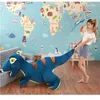 Animaux en peluche en peluche 1pc Dinosaur mignon toys kawaii moelleux Tyrannosaurus rex cadeaux d'anniversaire pour enfants animaux en peluche dino enfants poupée pour garçons l47