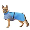 Dog Apparel Rainwear Reflective Waterproof Rain Coat FourSeason Pet Clothes Outdoor Activity Raincoats With Adjustable Leash