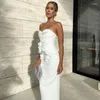 Lässige Kleider June Lippen 2024 Frühlings-/Sommer Weiße Brust Blumenbandkleid für Frauen elegante Promi -Club -Party Großhandel