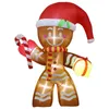 25m decorazioni natalizie gonfiabili gigante di zenzero uomo di Natale ornamento con buildin 6 giocattolo da esterno per bambini a 6 led 240407