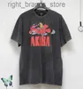 Vintage Moto lavado angustiado Do Antigo dano Akira Tshirt W2208116878727