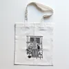 쇼핑 가방 Y2K 미학적 재사용 가방 여성 캔버스 토트 아트 인쇄 에코 쇼핑퍼 어깨 천 핸드백