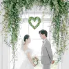 Decorative Flowers 3 Pcs Heart Wreath Form Wedding Decor Metal Frame Shaped Rack Artificial Ivy Screening Christmas Floral Supplies