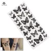 Autocollant de tatouage temporaire étanche 3D Butterfly Small Corps Art Faux Tato Flash Tatoo Pied de poignet pour les filles 240408