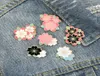 Cartoon Cherry Blossom Oil Drop Pins Enamel Pink Floral Sakura Brooches For Unisex Backpack Collar Badge Accessories Whole1921542