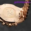 Highend AP Wrist Watch Royal Oak Series 26331 OUR PLAQUE FACE BROWN avec diamètre 41 mm Mécanique automatique Mens 18K Rose Gold