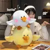 Plush Dolls Kawaii Soft Funny Duck Goose Plush Stuffed Toy Doll Pillow Sofa Decor Cushion Cute Baby Kids Girlfriend Birthday Companion Gift Y240415