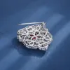 Luksusowy trend 810 mm Szmaragdowe broszki rubinowe dla kobiet vintage kamień szlachetny Diamentowy Diament Diamentowe