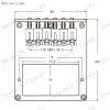 Kable Humbuckers Mount Hole, 6 -strunowy siodłowy mostek do gitary elektrycznej czarny wzór rzeźbienia