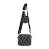 Sacchetti cosmetici Piccola borsa a traversa per donne con cinturino largo spalla leggera borsetta laterale E74b