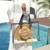 Storage Bags Portable Swimming Bag Cosmetic Multifunctional Foldable PVC Waterproof Transparent Wash Large Capacity Beach