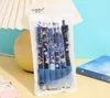 6pcs Uzay Astronot Yumuşak Ekmek Dokunmatik Yaşam Jel Pens Set Karikatür 0.5mm Beyaz Siyah Renk Mürekkebi Ofis Okulu Hediyesi Yazmak İçin