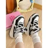 Casual Shoes Mixed Colors Wave Soft Sole Canvas Women Retro Lace-Up Street Shooting Instagram Trendy Sports Board 24-156