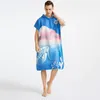 Towel Printed S Leeveless Bathrobe Men's Windproof Quick-Drying Comfortable Skin-Friendly And Convenient Bath For Adults